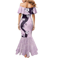 Polynesia Hibiscus Mermaid Dress Thistle Curve Motif - Polynesian Pride