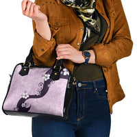 Polynesia Hibiscus Shoulder Handbag Thistle Curve Motif - Polynesian Pride