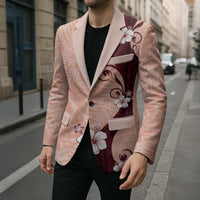 Polynesia Hibiscus Blazer Rose Bud Curve Motif - Polynesian Pride