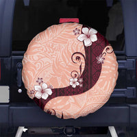 Polynesia Hibiscus Spare Tire Cover Rose Bud Curve Motif - Polynesian Pride