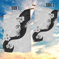 Polynesia Hibiscus Garden Flag White Curve Motif - Polynesian Pride