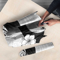 Polynesia Hibiscus Umbrella White Curve Motif LT05 - Polynesian Pride