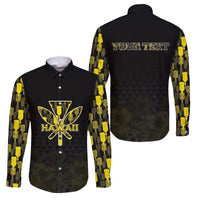 Personalised Aloha Hawaii Kahili Family Matching Tank Maxi Dress and Hawaiian Shirt Kanaka Maoli With Kakau Pattern
