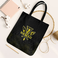Aloha Hawaii Kahili Tote Bag Kanaka Maoli With Kakau Pattern