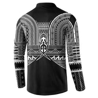 Philippines Igorot Tribal Inspired Button Sweatshirt Black Version LT05 - Polynesian Pride