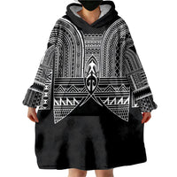 Philippines Igorot Tribal Inspired Wearable Blanket Hoodie Black Version