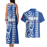 Samoa HRPP Party Couples Matching Tank Maxi Dress and Hawaiian Shirt Polynesian Pattern - Polynesian Pride