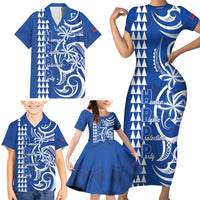 Samoa HRPP Party Family Matching Short Sleeve Bodycon Dress and Hawaiian Shirt Polynesian Pattern - Polynesian Pride