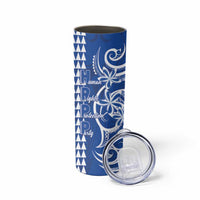 Samoa HRPP Party Skinny Tumbler Polynesian Pattern - Polynesian Pride