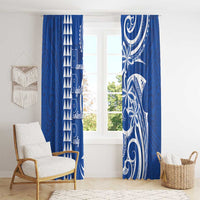 Samoa HRPP Party Window Curtain Polynesian Pattern - Polynesian Pride