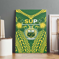 Samoa SUP Canvas Wall Art Samoan Coat Of Arms - Polynesian Pride