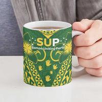 Samoa SUP Ceramic Mug Samoan Coat Of Arms - Polynesian Pride