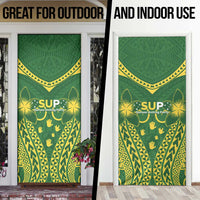 Samoa SUP Door Cover Samoan Coat Of Arms - Polynesian Pride