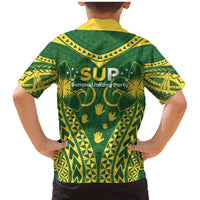 Samoa SUP Family Matching Mermaid Dress and Hawaiian Shirt Samoan Coat Of Arms - Polynesian Pride