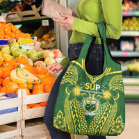 Samoa SUP Grocery Bag Samoan Coat Of Arms - Polynesian Pride