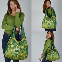 Samoa SUP Grocery Bag Samoan Coat Of Arms - Polynesian Pride