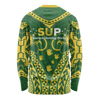 Samoa SUP Long Sleeve Shirt Samoan Coat Of Arms - Polynesian Pride