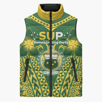 Samoa SUP Sleeveless Puffer Jacket Samoan Coat Of Arms - Polynesian Pride