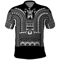 Philippines Igorot Tribal Art Tattoo Black Polo Shirt - Polynesian Pride