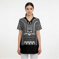 Philippines Igorot Tribal Art Tattoo Black Scrub Top - Polynesian Pride