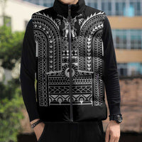 Philippines Igorot Tribal Art Tattoo Black Sleeveless Puffer Jacket - Polynesian Pride