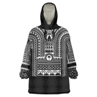 Philippines Igorot Tribal Art Tattoo Black Wearable Blanket Hoodie LT05 One Size Black - Polynesian Pride