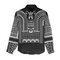 Philippines Igorot Tribal Art Tattoo Black Women Casual Shirt - Polynesian Pride