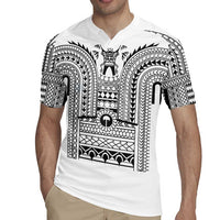 Philippines Igorot Tribal Art Tattoo White Rugby Jersey - Polynesian Pride