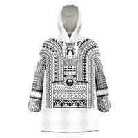 Philippines Igorot Tribal Art Tattoo White Wearable Blanket Hoodie - Polynesian Pride