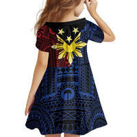 Philippines Sun Star Family Matching Off Shoulder Maxi Dress and Hawaiian Shirt Igorot Tribal Inspiration - Polynesian Pride