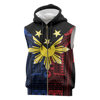 Philippines Sun Star Sleeveless Zip Hoodie Igorot Tribal Inspiration LT05 Black - Polynesian Pride