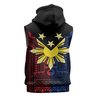 Philippines Sun Star Sleeveless Zip Hoodie Igorot Tribal Inspiration LT05 - Polynesian Pride
