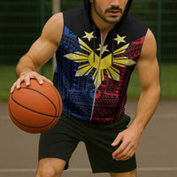 Philippines Sun Star Sleeveless Zip Hoodie Igorot Tribal Inspiration LT05 - Polynesian Pride