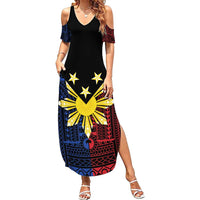 Philippines Sun Star Summer Maxi Dress Igorot Tribal Inspiration - Polynesian Pride