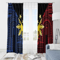 Philippines Sun Star Window Curtain Igorot Tribal Inspiration - Polynesian Pride