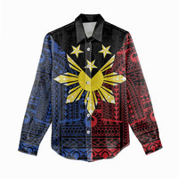 Philippines Sun Star Women Casual Shirt Igorot Tribal Inspiration - Polynesian Pride