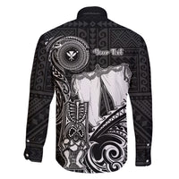 Personalized Hawaii Makahiki Season Family Matching Off Shoulder Long Sleeve Dress and Hawaiian Shirt Akua Loa Polynesian Pattern LT05 - Polynesian Pride