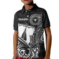 Personalized Hawaii Makahiki Season Kid Polo Shirt Akua Loa Polynesian Pattern LT05 Kid Black - Polynesian Pride