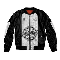 Personalized Fiji Obstacle Race 2023 Bomber Jacket Never Give Up LT05 Unisex Black - Polynesian Pride