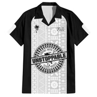 Personalized Fiji Obstacle Race 2023 Family Matching Summer Maxi Dress and Hawaiian Shirt Never Give Up LT05 Dad's Shirt - Short Sleeve Black - Polynesian Pride