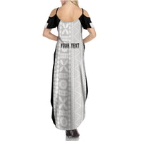 Personalized Fiji Obstacle Race 2023 Summer Maxi Dress Never Give Up LT05 - Polynesian Pride