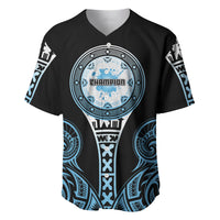 Personalized Fiji Obstacle Race 2023 Baseball Jersey Go Champion LT05 Blue - Polynesian Pride
