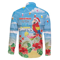 Hawaii Christmas Family Matching Mermaid Dress and Hawaiian Shirt Funny Macaw Parrot Tropical Vibe