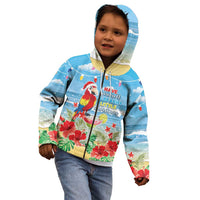 Hawaii Christmas Kid Hoodie Funny Macaw Parrot Tropical Vibe LT05 - Polynesian Pride