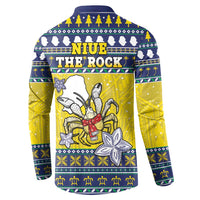 Niue The Rock Christmas Button Sweatshirt Niuean Crab Monuina E Kilisimasi LT05 - Polynesian Pride