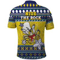 Niue The Rock Christmas Polo Shirt Niuean Crab Monuina E Kilisimasi