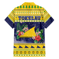 Tokelau Christmas Family Matching Tank Maxi Dress and Hawaiian Shirt Tokelauan Badge Manuia Te Kilihimahi