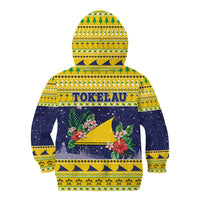 Tokelau Christmas Kid Hoodie Tokelauan Badge Manuia Te Kilihimahi