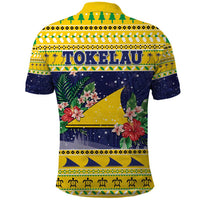 Tokelau Christmas Polo Shirt Tokelauan Badge Manuia Te Kilihimahi