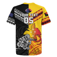 New Zealand And Papua New Guinea Rugby Custom Rugby Jersey Maori Kiwi With Bird of Paradise LT05 - Polynesian Pride